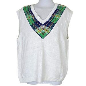 Vintage Portraits by Northern Isles Sweater Vest Size L